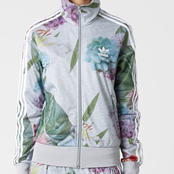 adidas Jackets & Blazers - Adidas Train Floral Firebird Track Jacket Medium